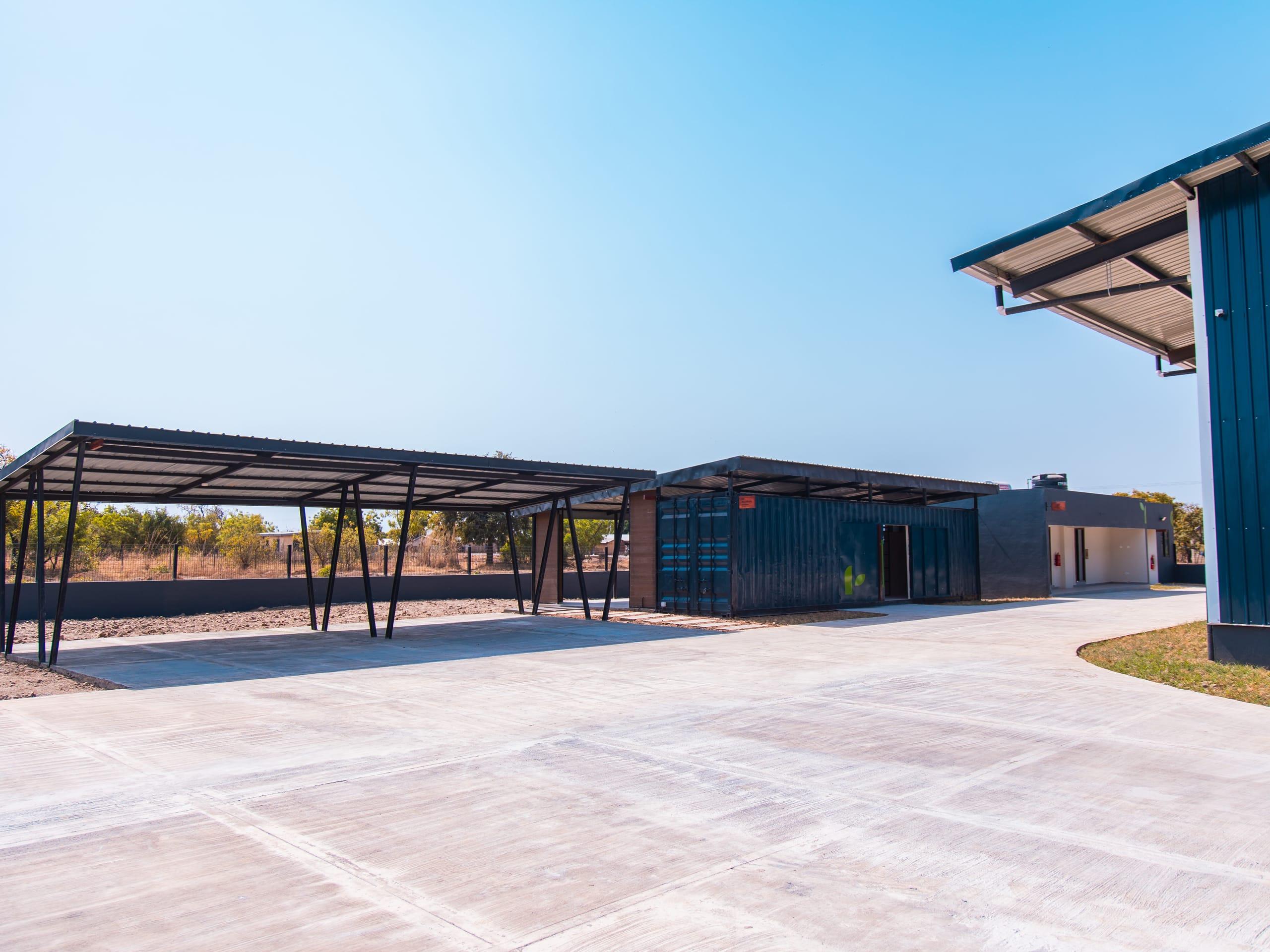 Gbung center — open handling sheds